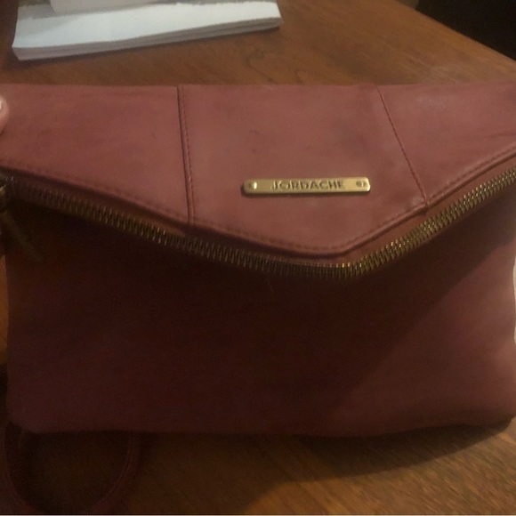 3/$30 - JORDACHE vintage leather crossbody envelope style purse - Picture 5 of 6